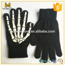 Personalisierte Winter Strickhandschuhe Schwarz 100% Acryl Handschuhe Jahreszeiten
